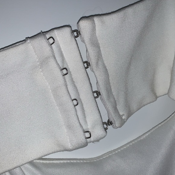 Socialite Women's Cut-out Bodycon Sleeveless Midi Dress in White small - Picture 7 of 8